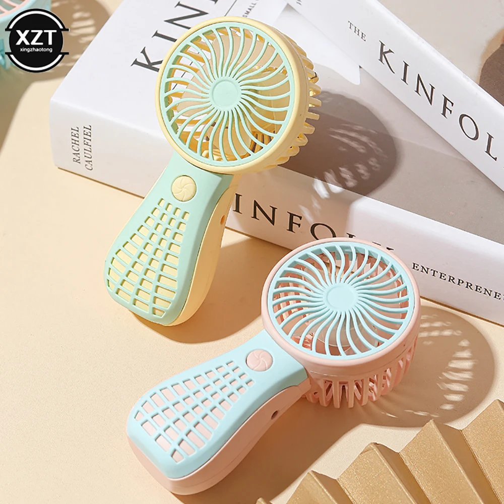 250ma Mini Portable Fans Handheld USB Rechargeable Fan Mini Desktop Air Cooler Outdoor Fan Cooling Travel Fans Ventilation