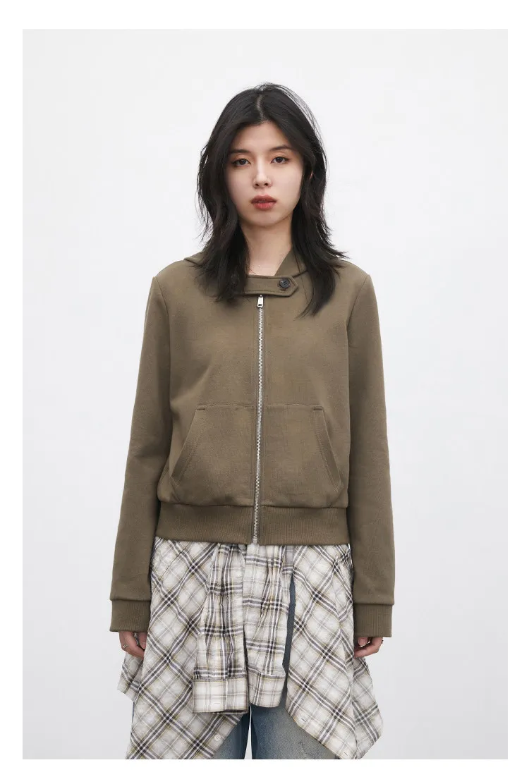 CHIC VEN Fashion Women Sweatshirts Solid Slim New Hooded Warm Female Jacket Short Sportswear for Woman Spring Autumn 2026