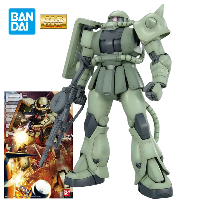 BANDAI Gundam Model Kit MG 1/100 MS-06F Zaku II New Mobile Report