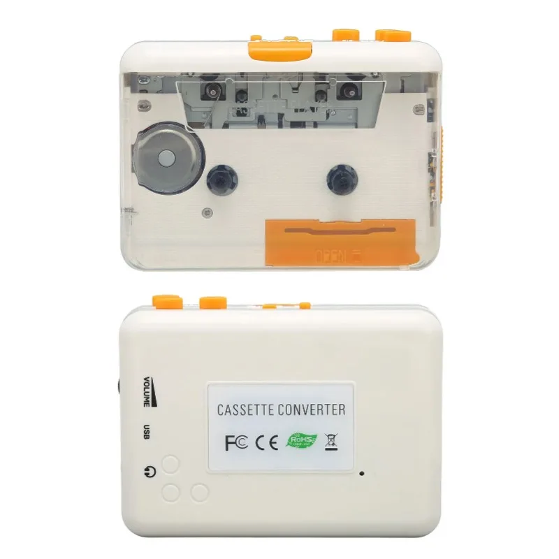 EOENKK USB Cassette Converter Plug and Play Portable MP3 Music Tape Player with Earphone for IPod PC 6