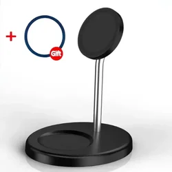 Enhanced Magnetic Wireless Charger Stand for Efficient Fast Charging (White)