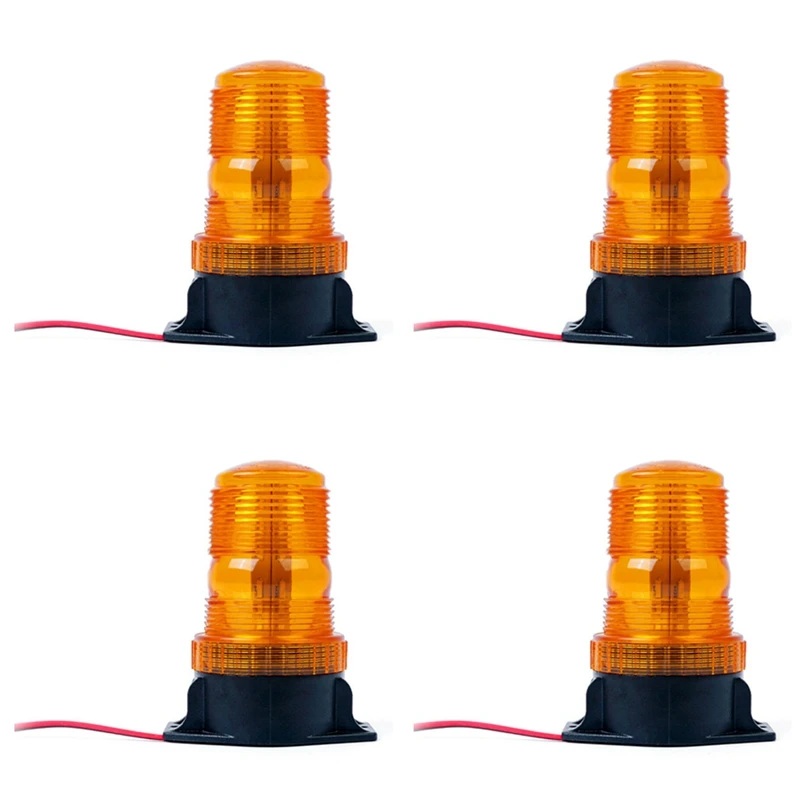 

4X Forklift 30 LED Beacon Light Strobe Lamp Hazard Emergency Flashing Warning Amber