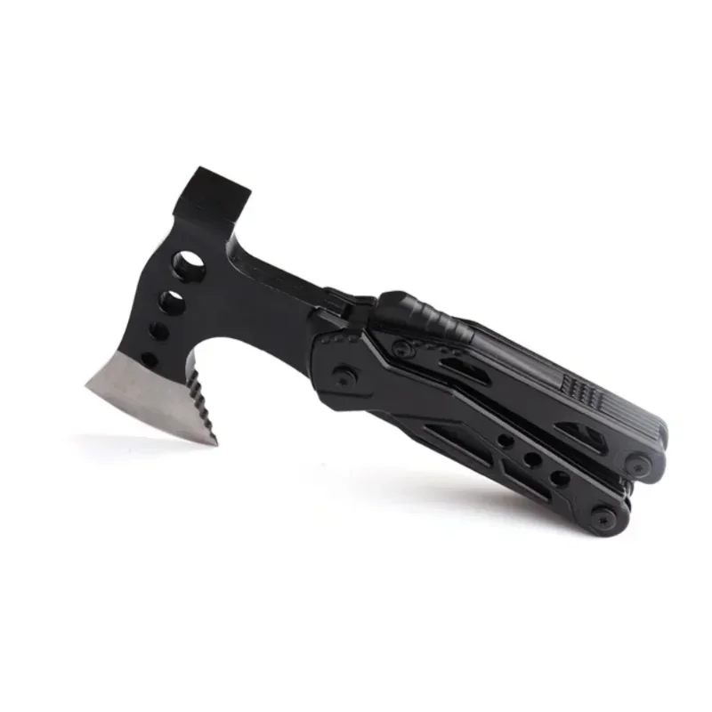 Multifunctional Axe Survival Axe Pliers MultiTool Camping Ax Hammer Outdoor Escape Tool Portable Fold Pliers Pocket Knife 6