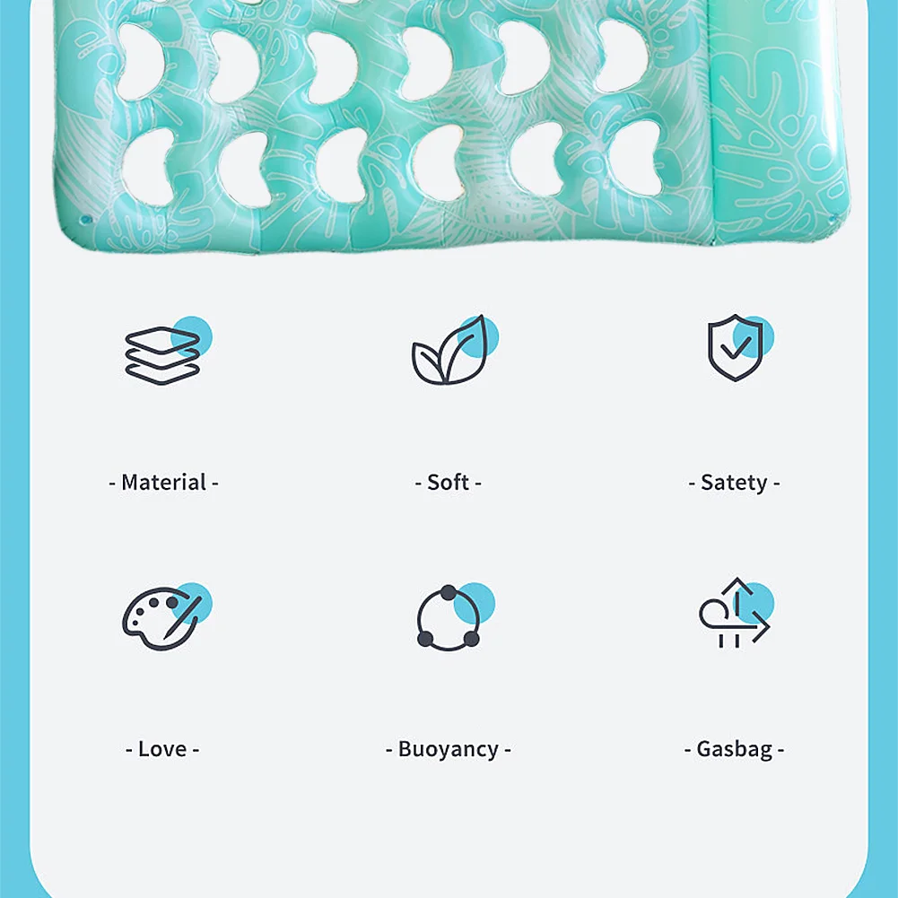 Inflatable Water Sleeping Bed Pool Floats Water Lounger Portable Floating Air Mattress Beach Lounger Chair Swim Pool Accessories