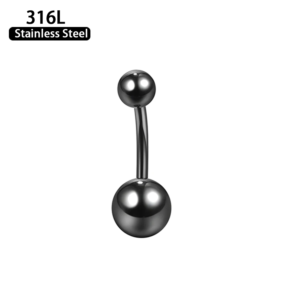 1/10pcs14G Piercing Navel Surgical Belly Button Rings 316Lstainless steel Piercing Body Jewelry Goth Ombligo Ball Nombril