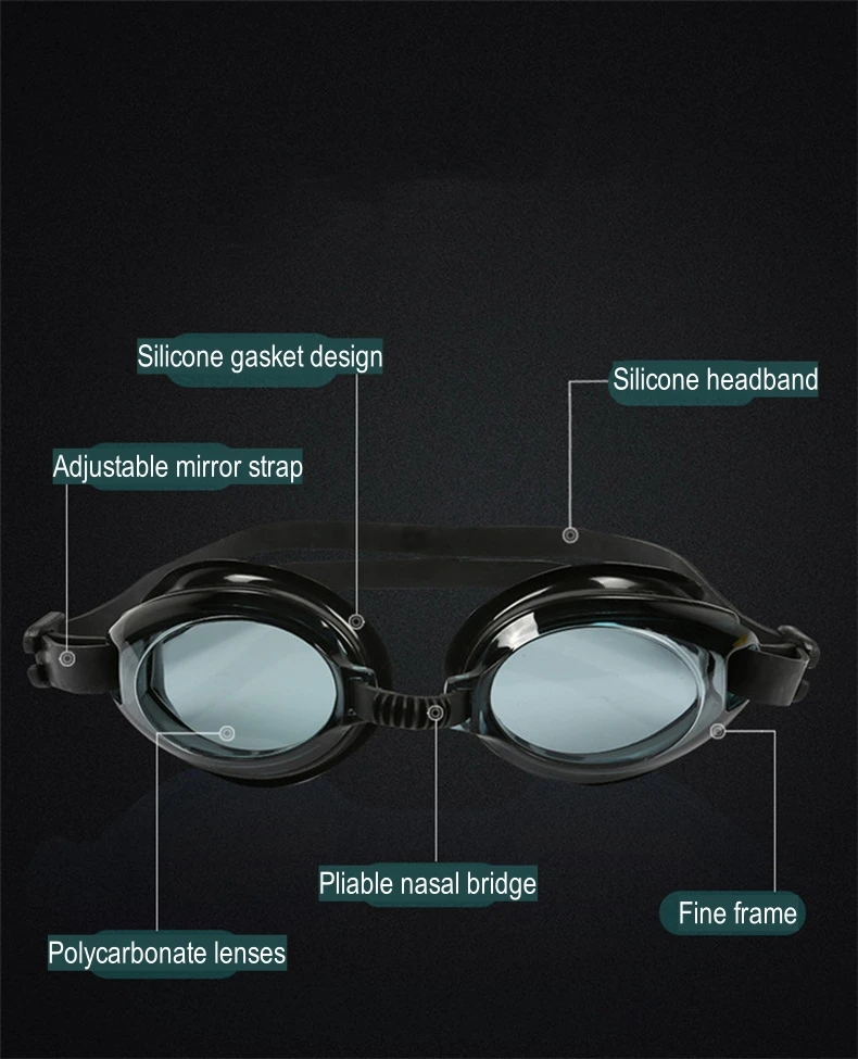 Professional Anti-fog UV Protection Swim Goggles Waterproof Adjustable Silicone Beach Glasses Water Sports Bathing Surf EyeWear swimming goggles