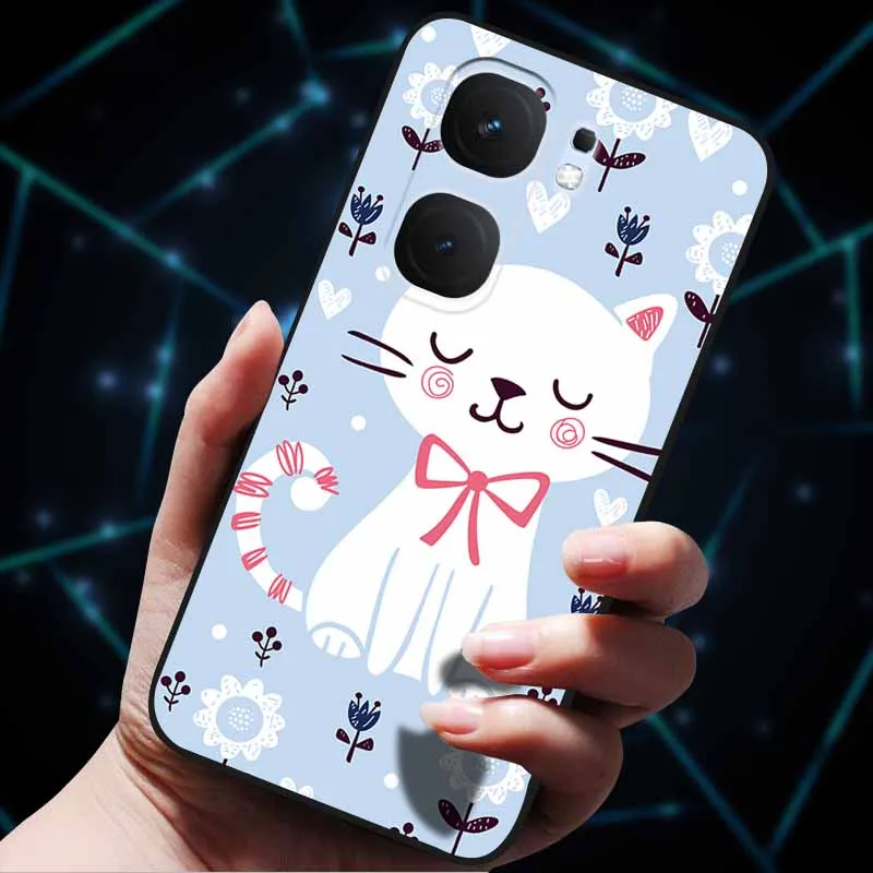 3D Flower Embossed Soft Silicone Phone Case - Stylish Back Cover Shell Bag