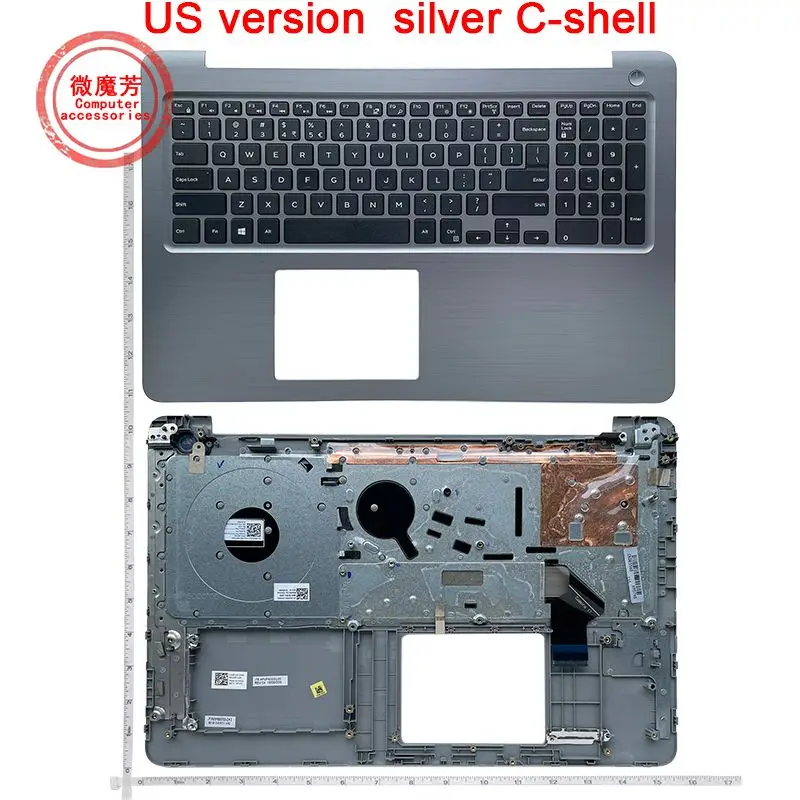 

US English NEW Laptop Palmrest Upper Case With Keyboard For Dell Inspiron 15 5565 5576 5567
