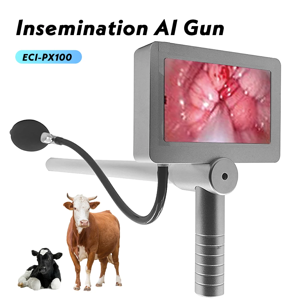 Cattle Cow Veterinary Endoscope Artificial Insemination AI Gun Machine ...