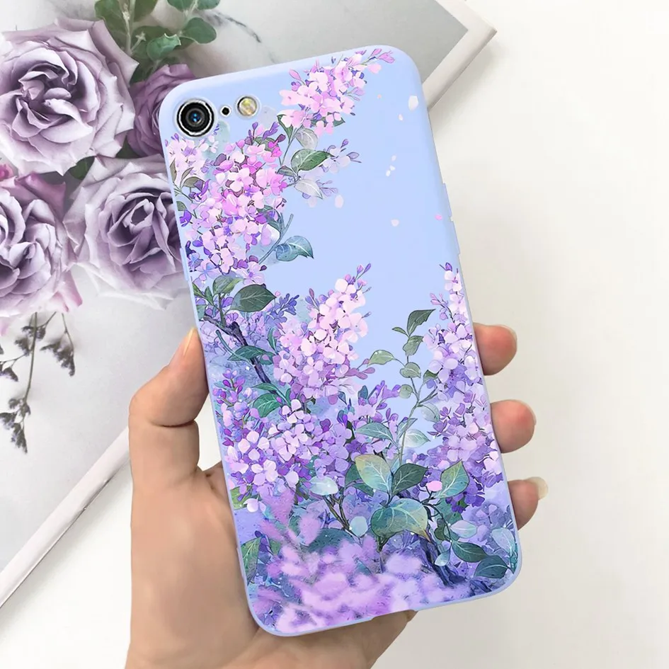 Fashion Marble Flower Slim Soft Silicone Back Cover Bumper Case