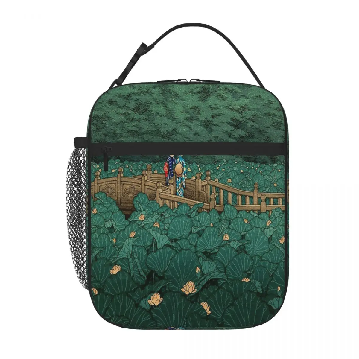 Shiba Benten Ike - Hasui Kawase Lunch Tote Lunch Bag Borse Isolanti