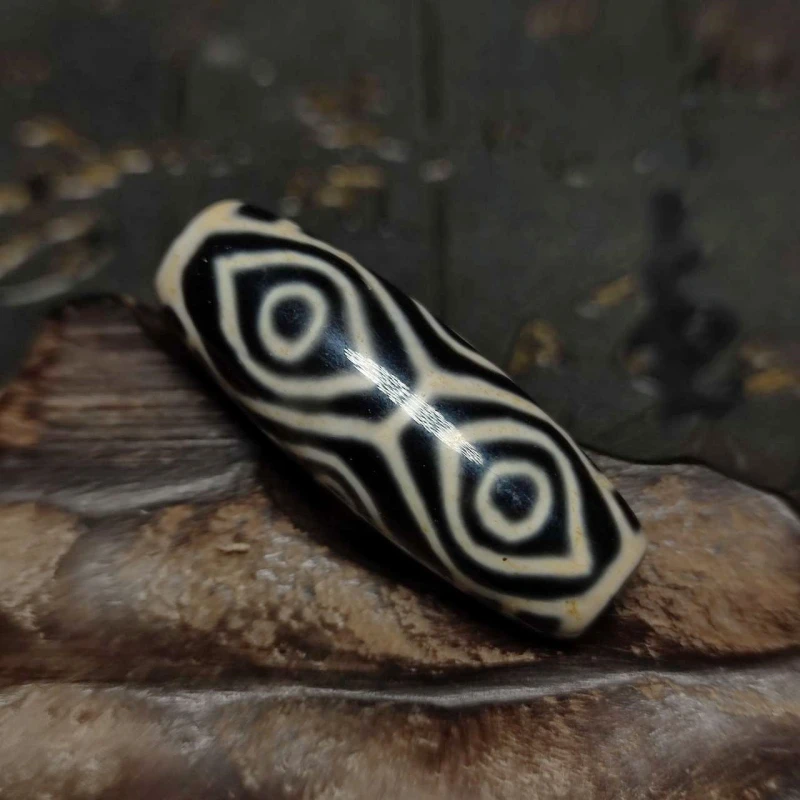 

Tibetan Dzi Beads Black/White Beige Dragon Eye Totem Amulet 39mm Agate Beads for Bracelet Necklace Making Free Shipping