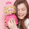 Pink Candy Dispenser Piggy Coin Storage Money Box Candy Machine Gumball Containers Children's Birthday Party Decoration Gifts 6