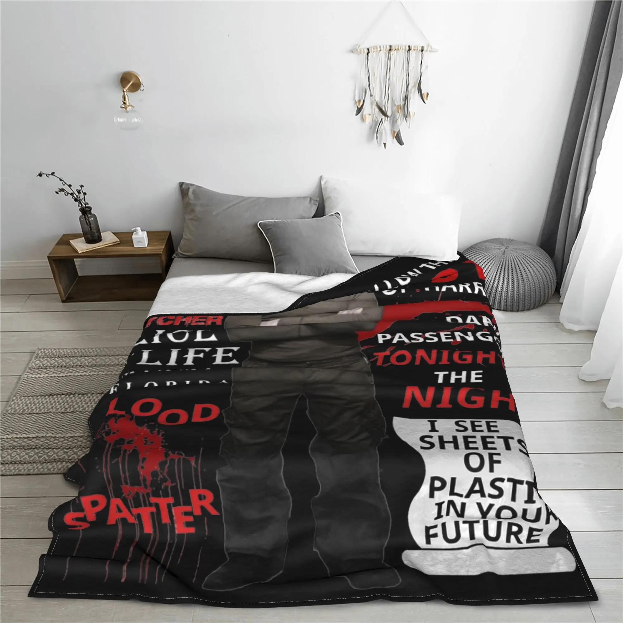 Dexter Morgan Blanket Cover Coral Fleece Plush Super Soft 