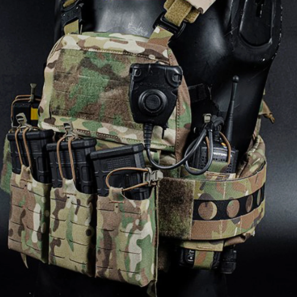 Tactical Vest V2 Side Pouch Elastic Radios Holder Magazine Bag