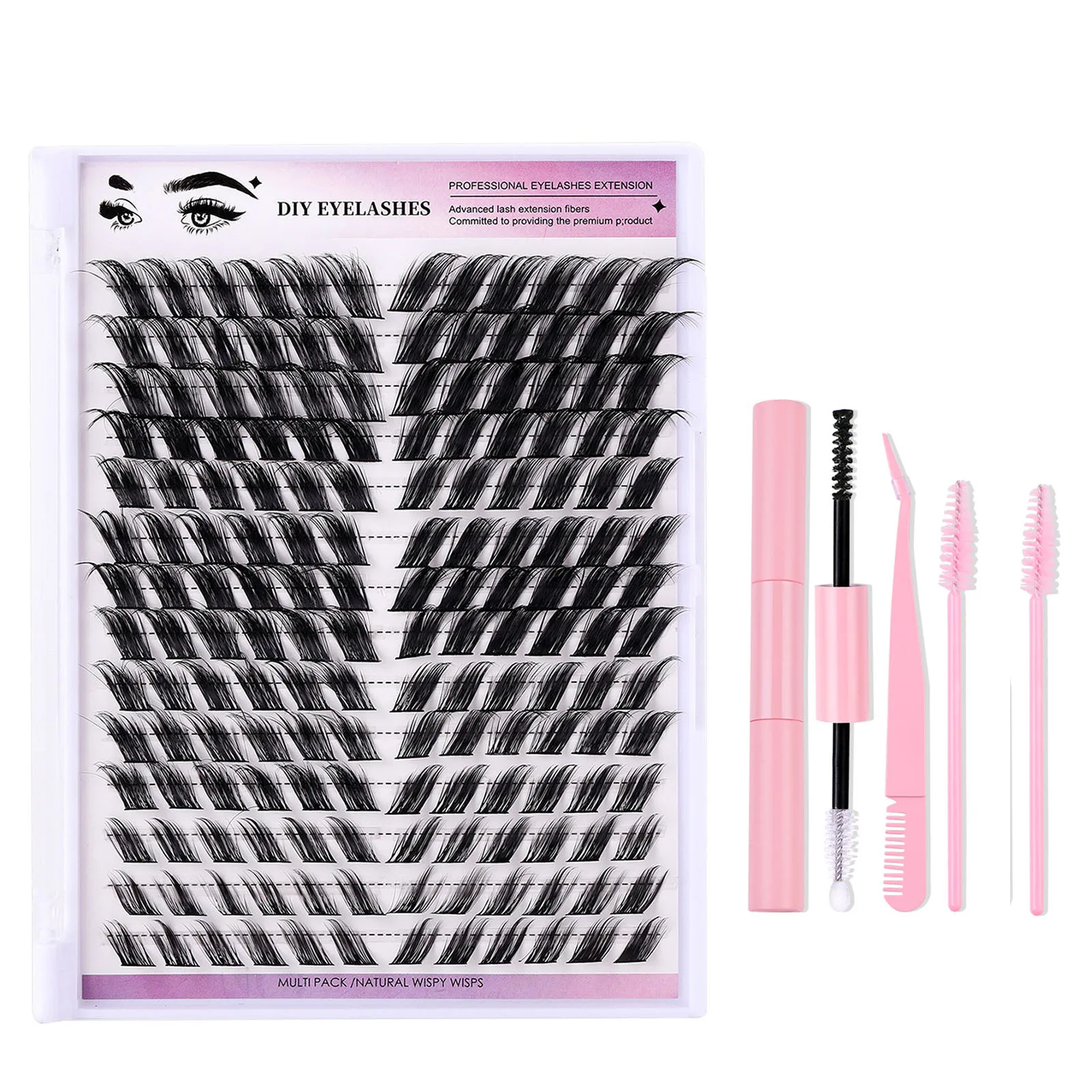 

Набор для самостоятельного наращивания ресниц с уплотнением, искусственные ресницы для самостоятельного использования в домашних условиях