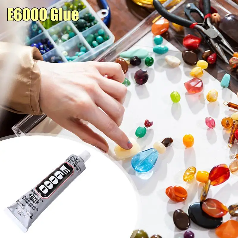 E6000 Super Glue Strong Adhesive Glue Clear Jewelry Making Tool Phone Case Touch Screen Frame Repair Glues Nail Art Painting glue for glass phone uv glue cell phone repair tool glue adhesive uv phone repair tool for touch screen epoxy resin