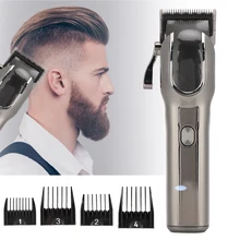 

Profession Electric Hair Clipper Ceramic Cutter Head Hair Trimmer Rechargeable Household Hair Cutting Clipper Barber Accessories