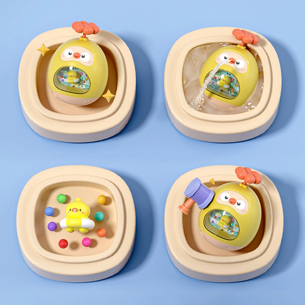 Baby Bath Toy Amphibious Cute Fun Spray Water Tumbler Toy Water Bathtub Pool Beach Kids Baby Toys 12 Months Bathing Bathroom 6
