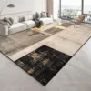 Modern Golden Geometry Carpet for Living Room Light Luxury Rugs for Bedroom Decor Large Area Lounge Sofa Side Floor Mats 200x300 2