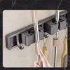 1 Piece Home Decoration Hard-Fitting Bathroom Storage Rack Mop Clip Rack Artifact Mop Wall Clip Broom Mop Hook Home Accessories 1
