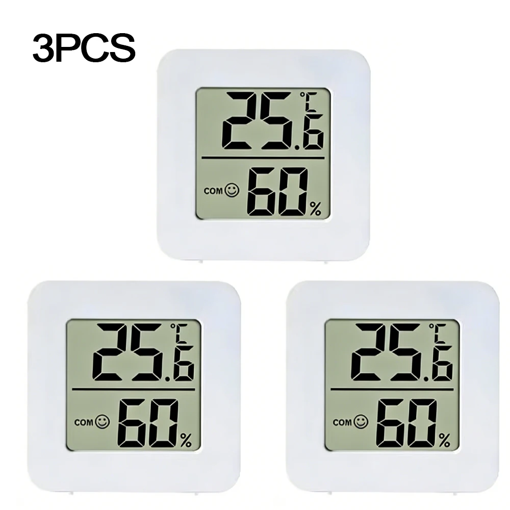 Compact Indoor Digital Thermometer & Hygrometer with Electronic Display
