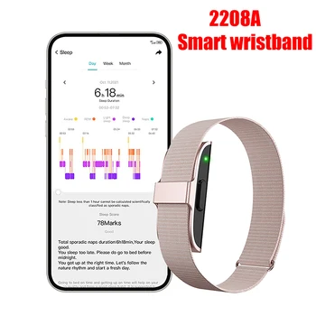 2208A Smart Bracelet Heart Rate Blood Pressure Monitor Pedometer Sport Fitness Tracker for Men Women Electronic Bracelet 1