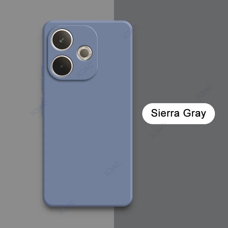 Premium Square Liquid Silicone Phone Case - Soft Protective Anti-Drop Shockproof Cover