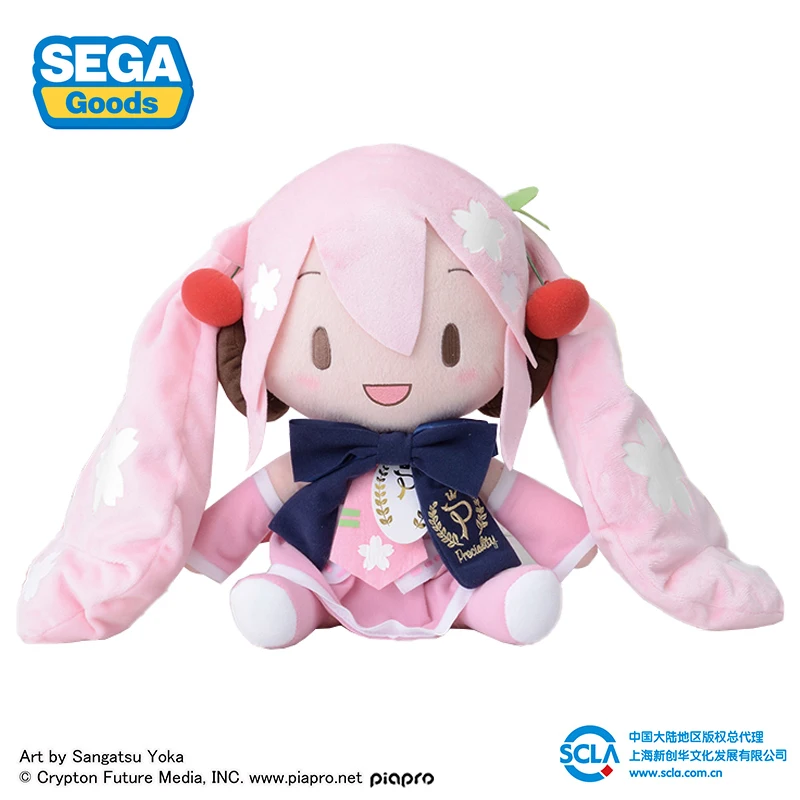 

In Stock Original SEGA Hatsune Miku Plush Toys Miku Fufu Sakura Hatsune 32Cm Anime Figurine Plush Toys for Kids Gift