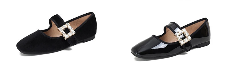 フラットシューズ ^custommade^ 2cm Velvet Mary Jane Flat Monet CW0059PP Le Monde Beryl Velvet Mary Janes | goop