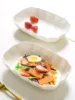 Lotus Leaf Lace Shaped Plate,10.5 Inch Large Oval Deep Vegetable Plate,Household Nordic Ceramic Tableware Ins Fruit Plates 3