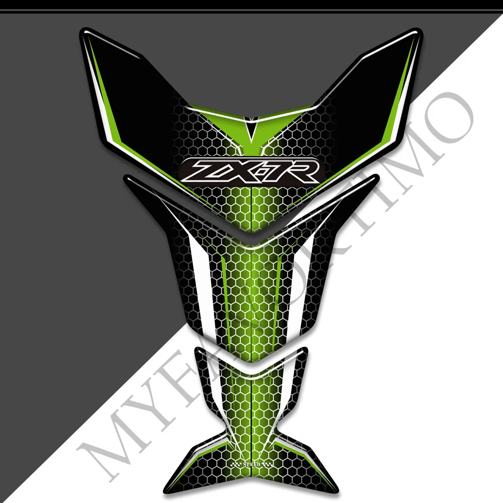 Motorcycle Tank Pad Stickers Decals Emblem Logo Gas Fuel Oil Kit Knee Protector For Kawasaki Ninja ZX7R ZX 7R ZX-7R