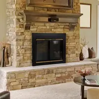 AR-1021 Arrington Fireplace Glass Door, Black, Medium 2