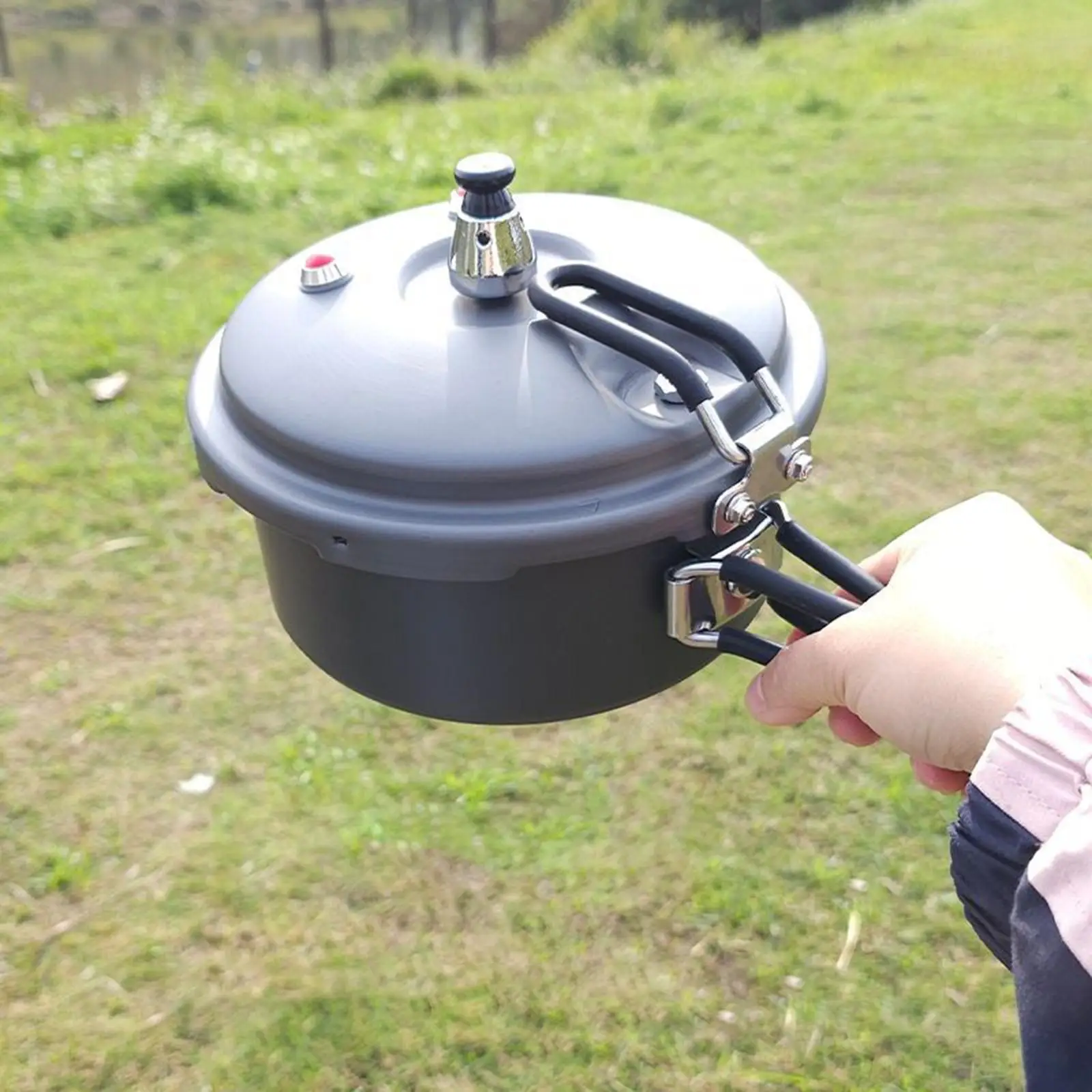 Camping Pressure Cooker Portable Small Rice Cooker for Home Outdoor Kitchen