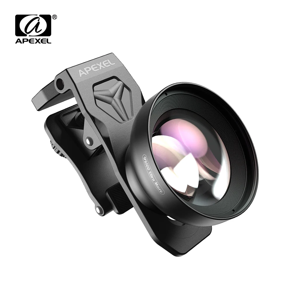 APEXEL 100Ultra Macro Lens (Enhanced) for iPhone/Samsung – Pro Close-Up Shots of Flowers/Insects/Jewelry/Food Macro Photography