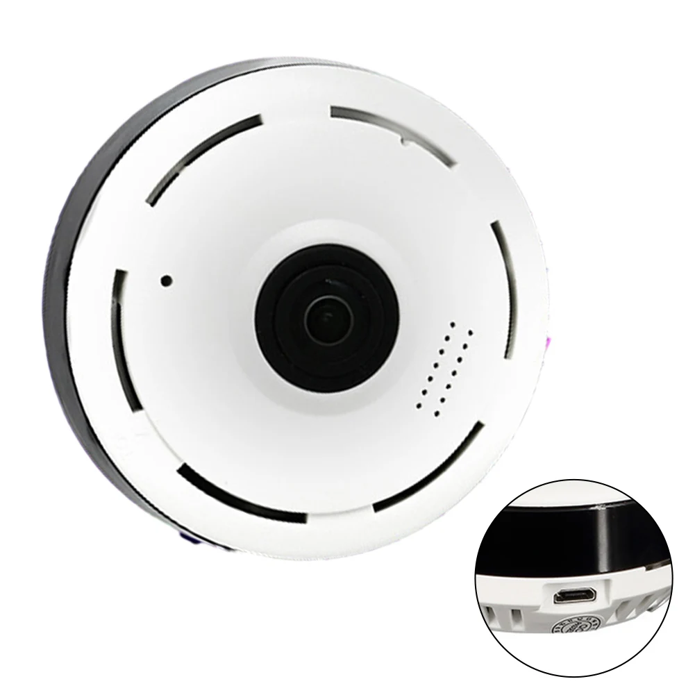 

360-degree Wide-angle Panorama 2 Million Mini Wifi Camera Wireless Camera Wifi HD Fisheye 1080P Surveillance Network Camera