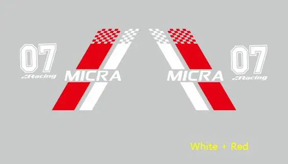 Sowohl Seite Auto Aufkleber Für Nissan-Micra Racing Sport Streifen Auto Tür  Seite Decor Aufkleber Auto Körper Vinyl Aufkleber außen Zubehör - AliExpress