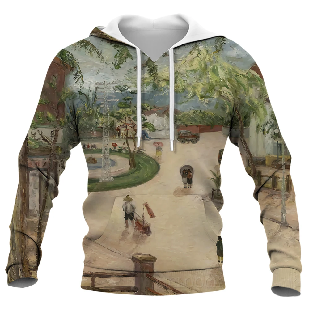 CLOOCL Men Hoodie 3D Graphics The Garden of Earthly Delights Printing Pullover Women Hooded Long Sleeves Unisex Casual Clothing