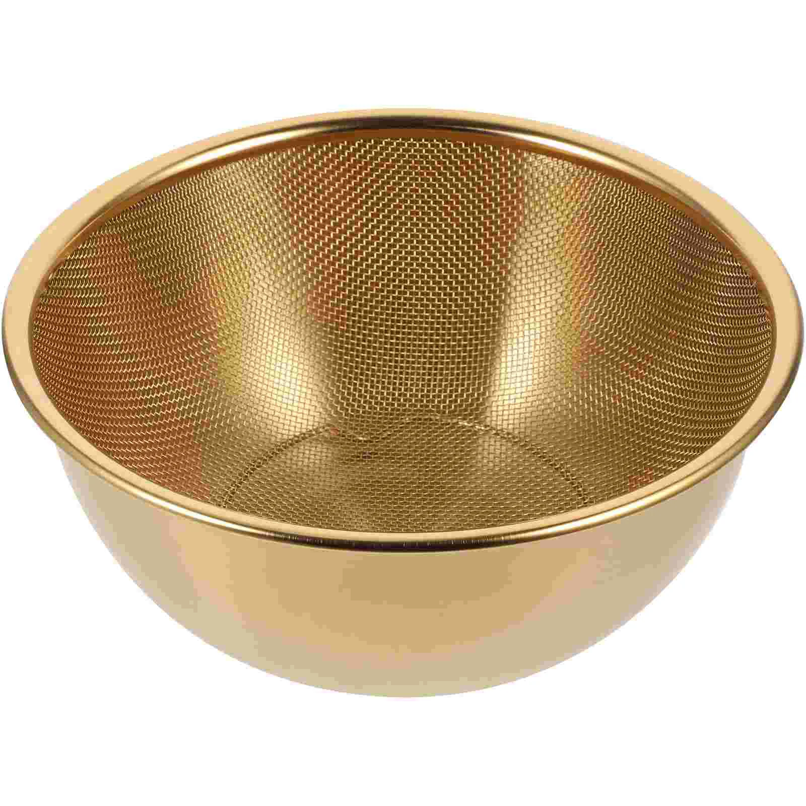 

2pcs/Set Strainer Colander Washing Bowl Basket Vegetable Basin Rice Drain Sifter Mesh Wire Stainless Steel Washer for Kitchen