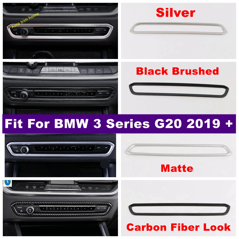 

Dashboard Center Console Volume Knob Frame Cover Decoration Trim Fit For BMW 3 Series G20 2019 - 2023 Interior Accessories