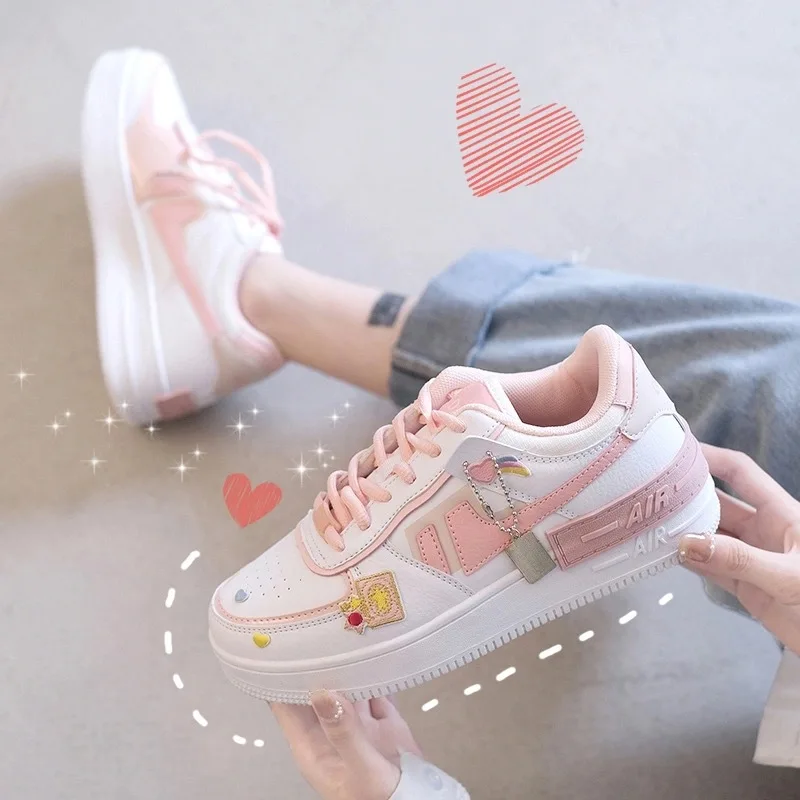 

Sweet Lolita Shoes Women Platform Sneakers Sports Flat Causal Student Cute Girl Spring