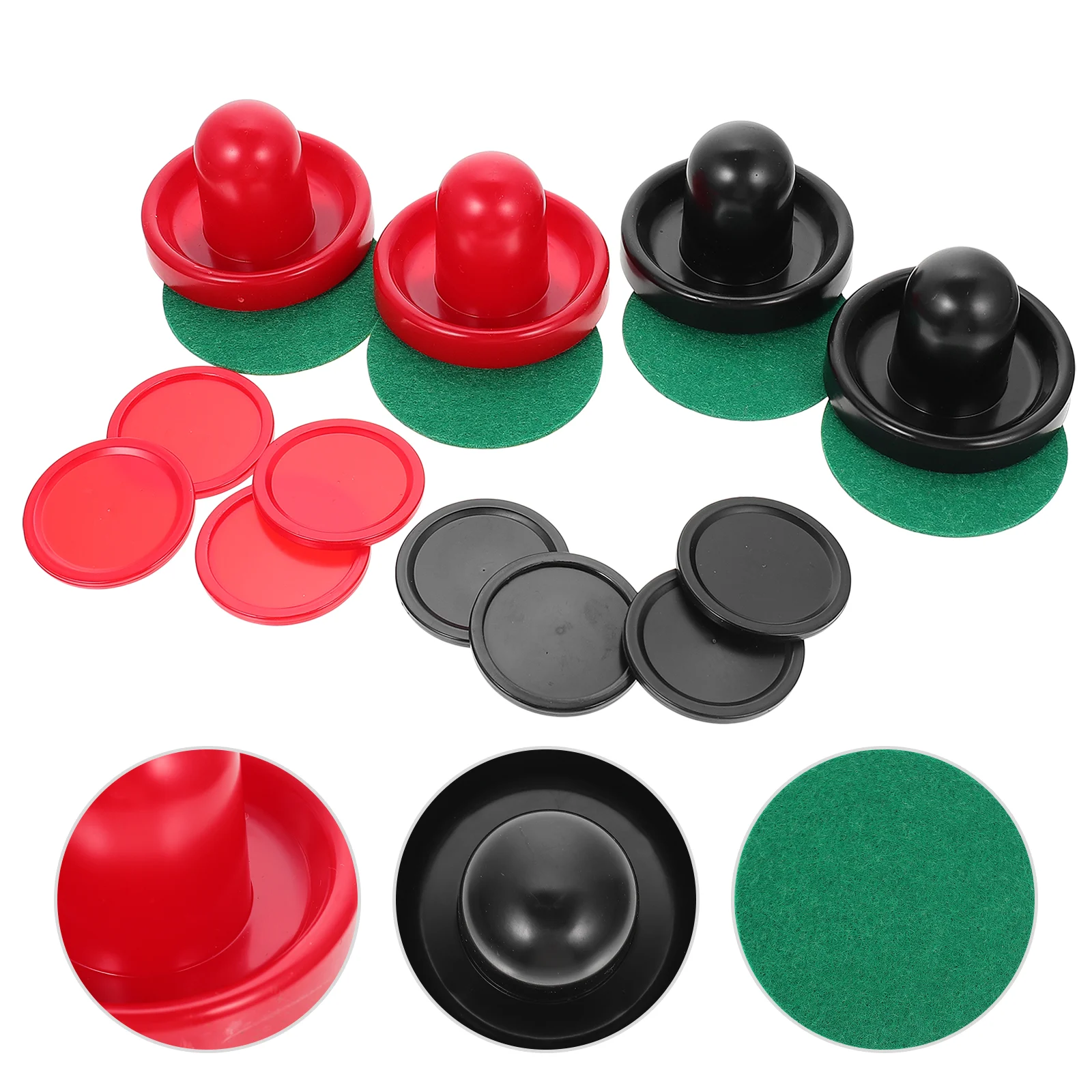 Ball Header Set Air Hockey Puck Game Accessories Parts Pucks Accessory Pushers Plastic