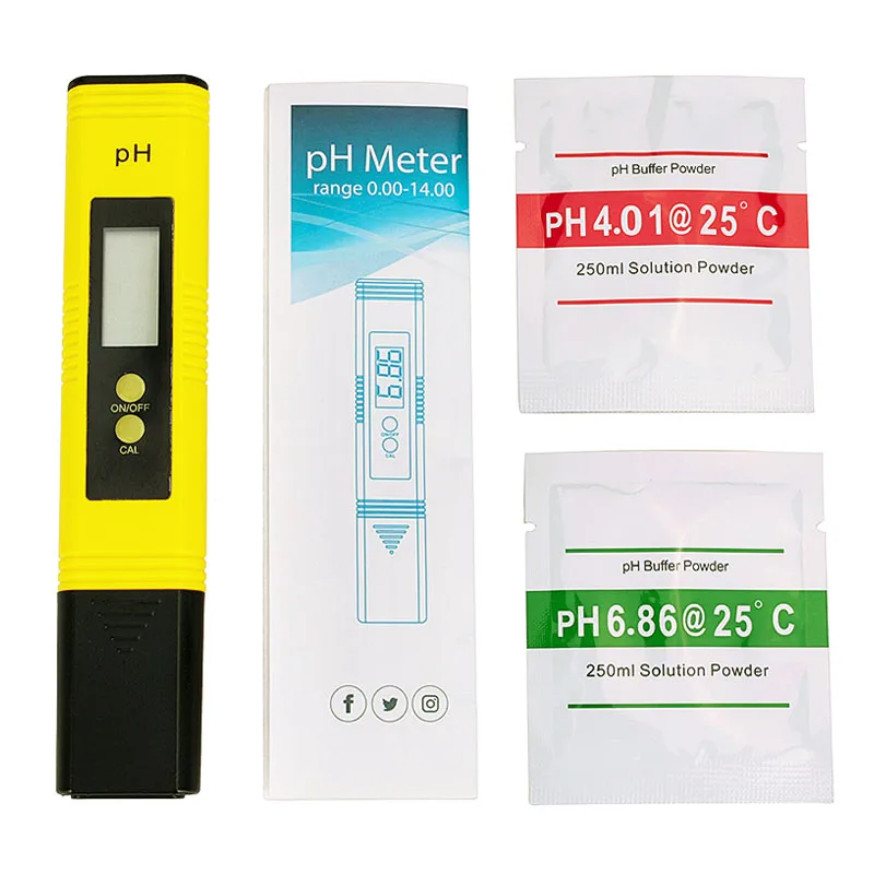 

Digital LCD PH Meter Pen of Tester Accuracy 0.01 Aquarium Pool Water Wine Urine Automatic Calibration PH Meters for Soil Water