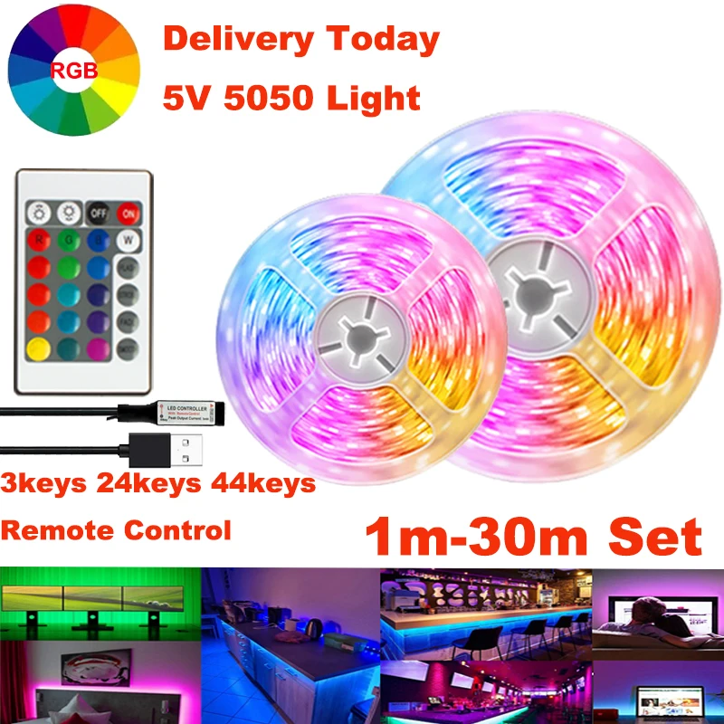 Lights Bedroom Colors Control Decoration Ligh Led Room Led Lights Room Usb Change Led