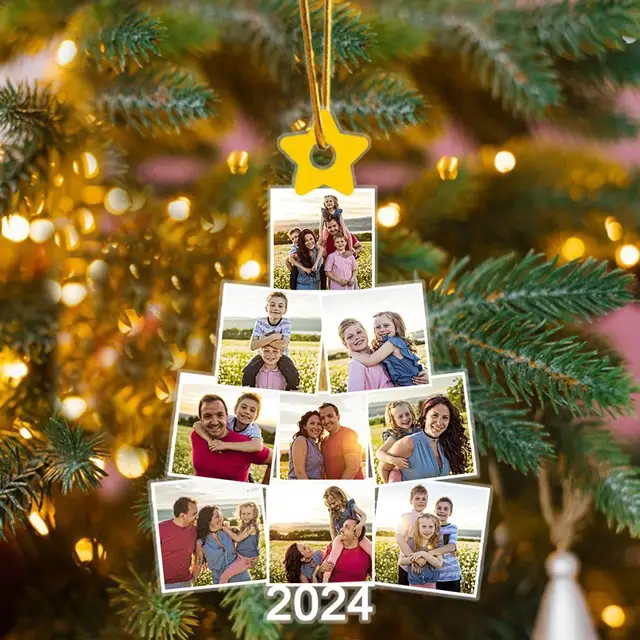 Custom Family Photo Christmas Ornaments 1