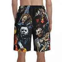 Hellraiser Board Shorts Horror Movie Characters Males Comfortable Beach Shorts Trenky Custom Plus Size Swimming Trunks 2
