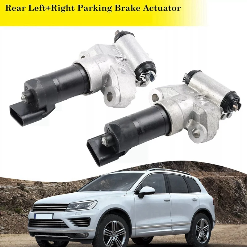 1Pair Rear Parking Hand Brake Motor Servo 7P0609723B, 7P0609724B For VW Touareg Porsche Cayenne 2011- 95835209101