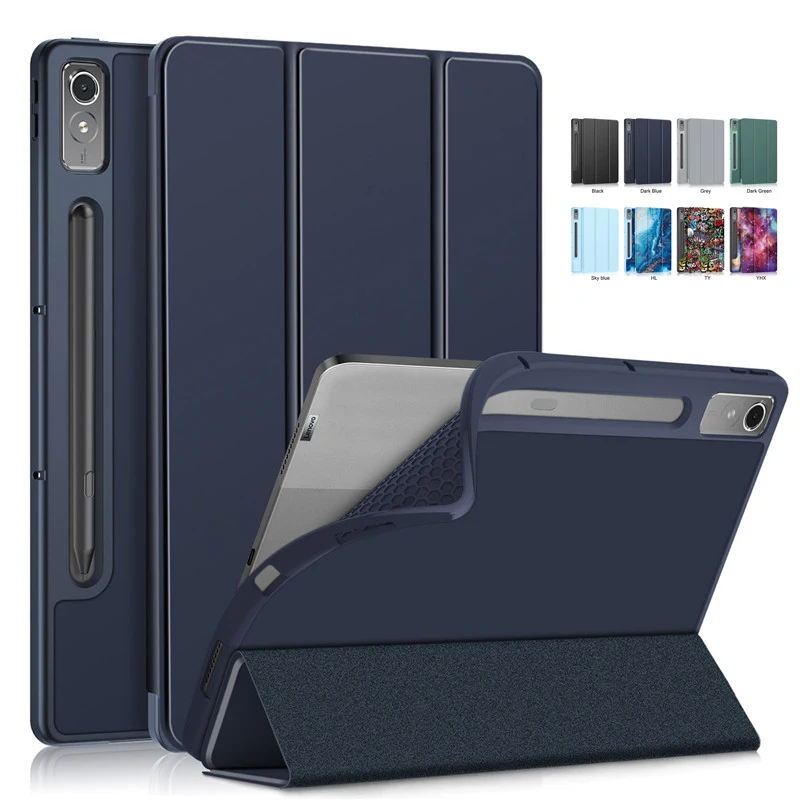 Per Xiaoxin Pad Pro 12 7 Case Trifold Pu Leaher Soft Back Stand Smart Cover Per Lenovo Tab P12 12.7 Xiaoxin Pad Pro 12.7 Case