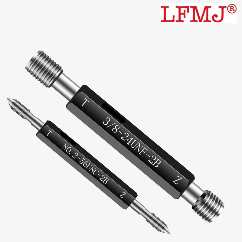 1PCS 2B UNC UNF UNS GCR15 스틸 나사 게이지 미국 표준 미세 나사 플러그 게이지 5/8 11/16 3/4 13/16 7/8 15/16 측정 도구