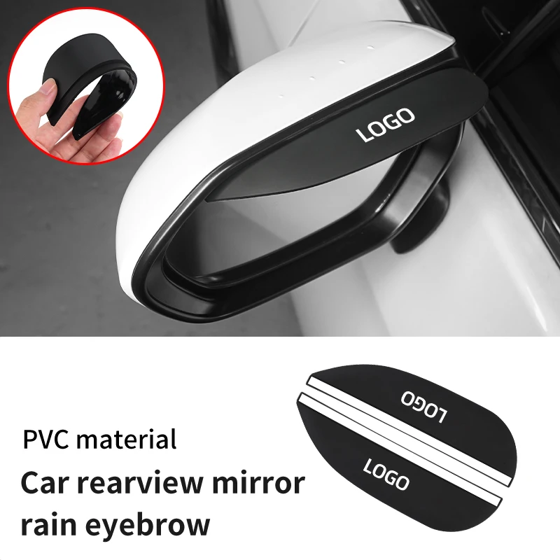 2Pcs Car Mirror Rain Protector Pvc Specchietto Retrovisore Copertura Antipioggia Per Jeep Grand Cherokee Compass Patriot Renegade Rubicon